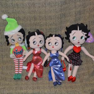 Photo of Lot of 4 ‘Betty Boop’ Plush Dolls 15”/17”