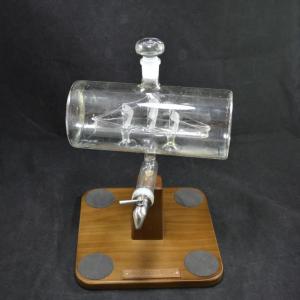 Photo of ‘The Wine Savant’ Ship in a Bottle Decanter 13”x8”x8”