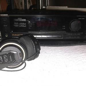 Photo of SONY FM STEREO FM/AM STEREO RECEIVER AND HEADPHONES