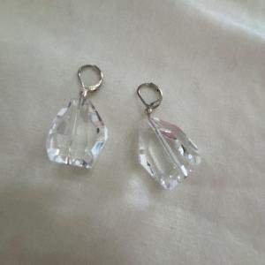 Photo of Large Real crystal dingle earrings