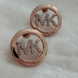 Photo of Michael Kors rose, gold, toned, stud, earrings