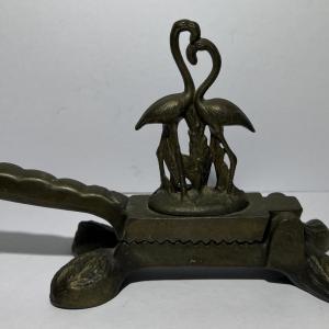 Photo of Antique Scarce Cast Iron Nutcracker Utensil 7-1/2" Long in Very Good Preowned Co