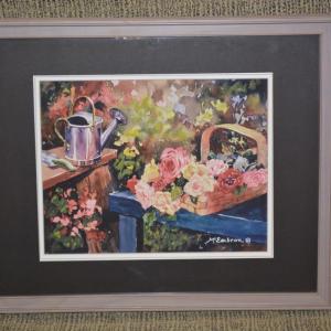 Photo of Framed & Matted Garden Still Life Reproduction by McEachron Wall Art 22”x18”