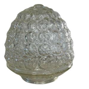 Photo of Vintage Clear Pineapple Glass Lamp Shade Suitable for Indoor or Outdoor Use