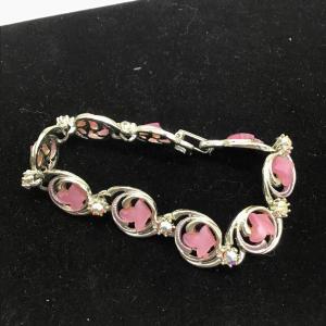 Photo of Vintage light pink charm bracelet