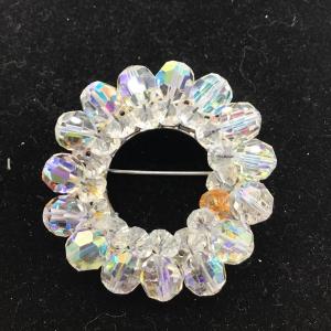 Photo of Vintage Glass Iridescent Brooch