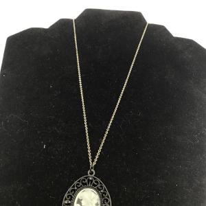 Photo of Cameo lady pendant necklace