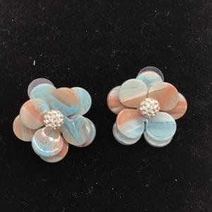 Photo of Tye dye flower earrings