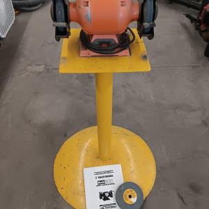 Photo of Central Machinery 6" Bench Grinder with stand - extra stone - and Instructions