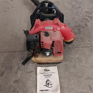 Photo of RedMax Backpack Blower EB6200 with instruction manual