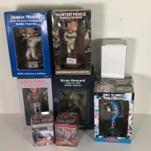 Photo of LOT 179L: Collection of Phillies Sports Bobble Heads in Package - Jamie Moyer, H
