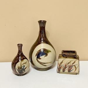 Photo of Trio (3) Glazed Pottery