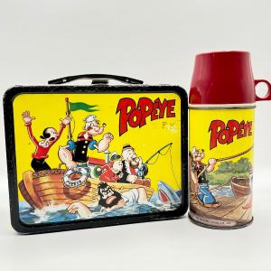 Photo of THERMOS ~ Vtg. Popeye Lunchbox With Thermos