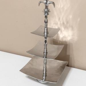 Photo of 24” Pewter FDL 3-Tier Serving Tray