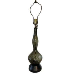 Photo of Antique Rare Murano Glass Smoke Transparent Lamp