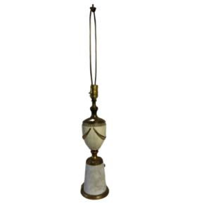 Photo of Mid-Century Underwriters Laboratories Neoclassical Heavy Marble Table Lamp