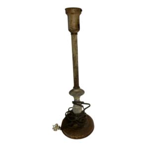 Photo of Antique c. Late 19th Century Cast Iron Boudoir Lamp