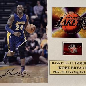 Photo of LA Lakers Kobe Bryant signed photo