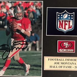 Photo of SF 49ers Joe Montana signed photo