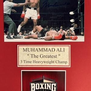Photo of Muhammad Ali signed photo