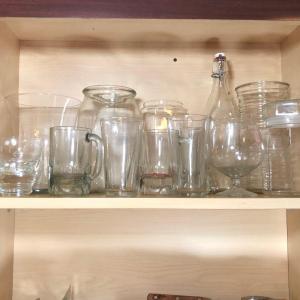 Photo of LOT 193K: Cabinet of Clear Glassware