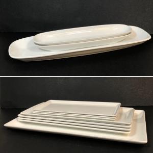 Photo of LOT 186K: Long White Serving Platters - Front of the House & Rene Ozorio