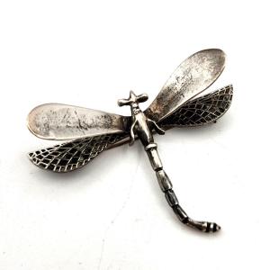 Photo of Lot #120D Sterling Silver Dragon fly Brooch