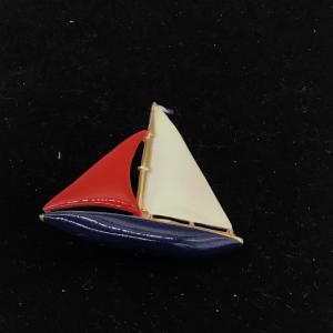 Photo of Vintage sailboat brooch