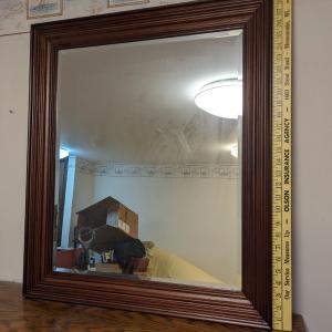 Photo of Solid Wood Beveled Mirror