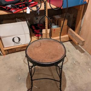 Photo of Antique Wrought Iron Ice Cream Parlor Chair