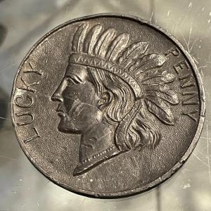 Photo of Vintage Atlantic City c1920's New Jersey Lucky Penny Native American Indian Head