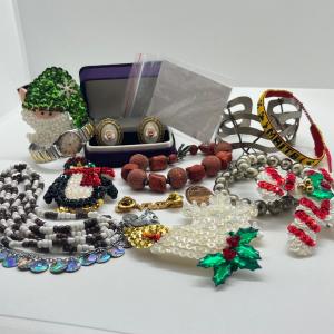 Photo of LOT 235: Costume Jewelry Lot - Christmas & More!