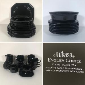 Photo of LOT 68K: Mikasa English Chintz C6103 Black Tea China Set