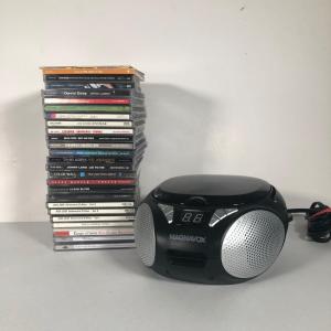 Photo of LOT 54G: Magnavox CD Boom Box Model MD6924 w/ Collection of CDs