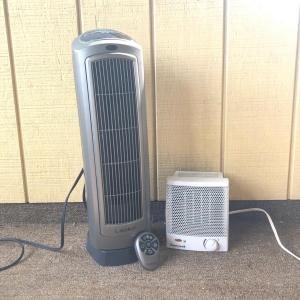 Photo of LOT 63B: Lasko Moveable Air Heater Model 755320 & Honeywell Personal Heater Mode