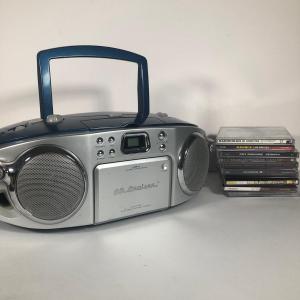 Photo of LOT 55G: Emerson CD Cruiser Model PD6528BL w/ Collection of Rock CDs