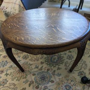 Photo of Antique Quarter Sawn Oak Oval Table