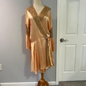 Photo of Antique Wrap Dress Robe Matching Hanger