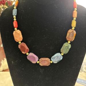 Photo of Women’s multicolored bead fashion necklace