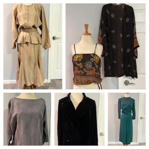Photo of Women’s Vintage Clothing Lot - Silk, Suede, NWT
