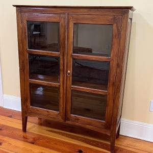 Photo of FAR EAST TRADING CO. ~ Solid Wood Cabinet With Beveled Glass In Doors