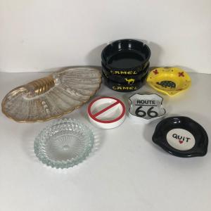 Photo of LOT 173L: Vintage Ash Tray Collection - Royal Haeger, Camel, Route 66 & More