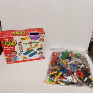 Photo of Fisher-Price Trio Bricks, sticks and panels - Large bag of Lego's