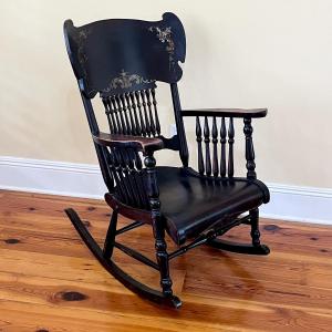 Photo of Authentic Grannies Solid Wood Black Rocker