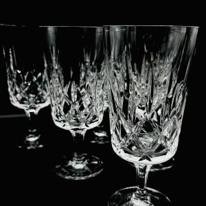 Photo of GORHAM CRYSTAL ~ King Edward ~ Set Of Six (6) Iced Tea Glasses