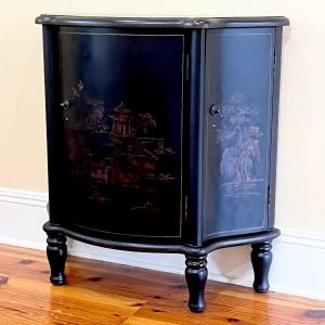 Photo of BOMBAY ~ Black Oriental Decorative Cabinet ~*Read Details