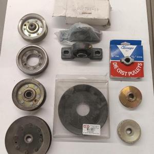 Photo of Pulleys - Die cast Pulley's - OD Nova Split steel pully - and pillow block pully