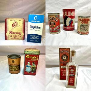 Photo of Baking/Cooking Collectible Tins, Bottles & More (BS-RG)