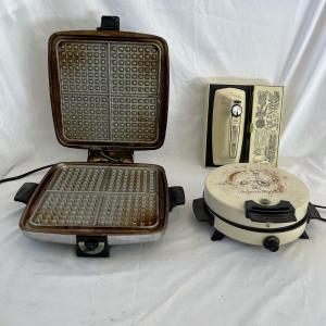Photo of Vintage Small Appliances: Sears Wall Mount Hand Mixer & Waffle Irons (L-MG)