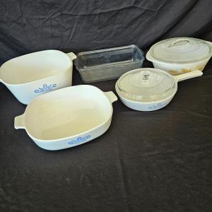 Photo of Pyrex, Corning Ware, Fire King and Anchor Hocking Dishes (K-DW)